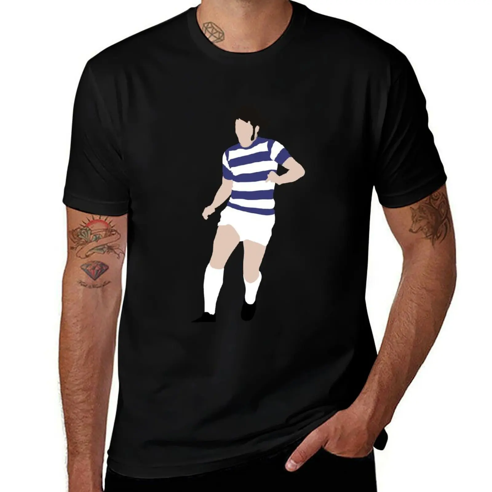 Gerry Francis - QPR T-Shirt Large Size Short Sleeve T-Shirt