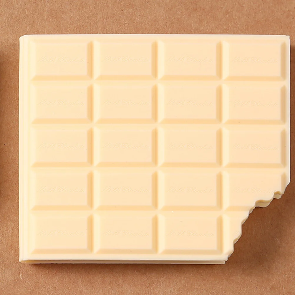 

3pcs Chocolate Shaped Notepad Unique Memo Pad Portable Compact Writing Paper Desktop Decoration Stationery Supply Fun Mini