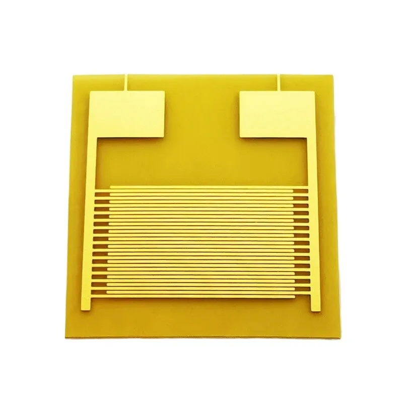 50μm flexible cross-finger electrode capacitive array gas biohumidity sensor chip PI smart wearable