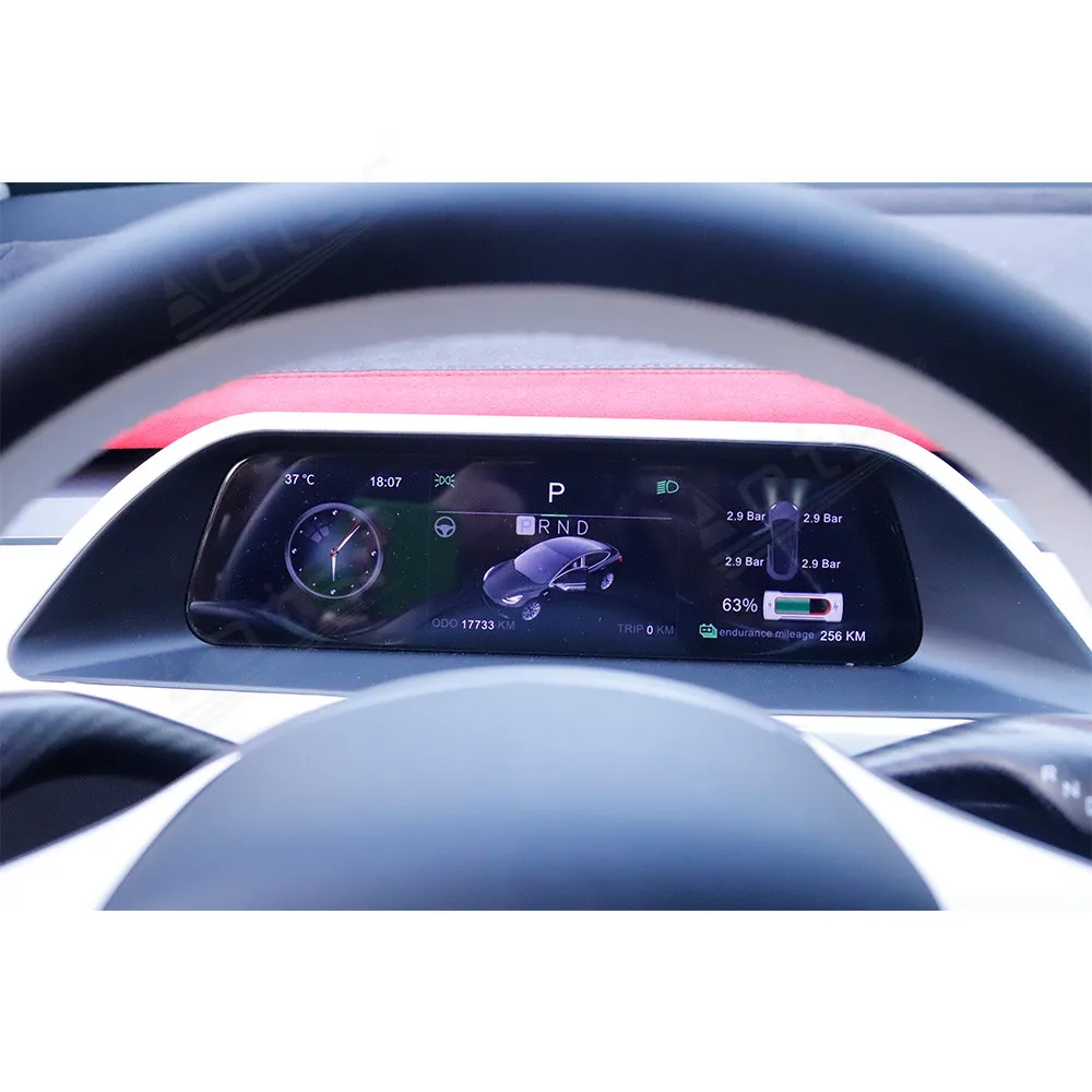 

Digital Cluster Cockpit LCD Android Car Instrument Dashboard Display For Tesla Model 3 Model Y GPS Navigation