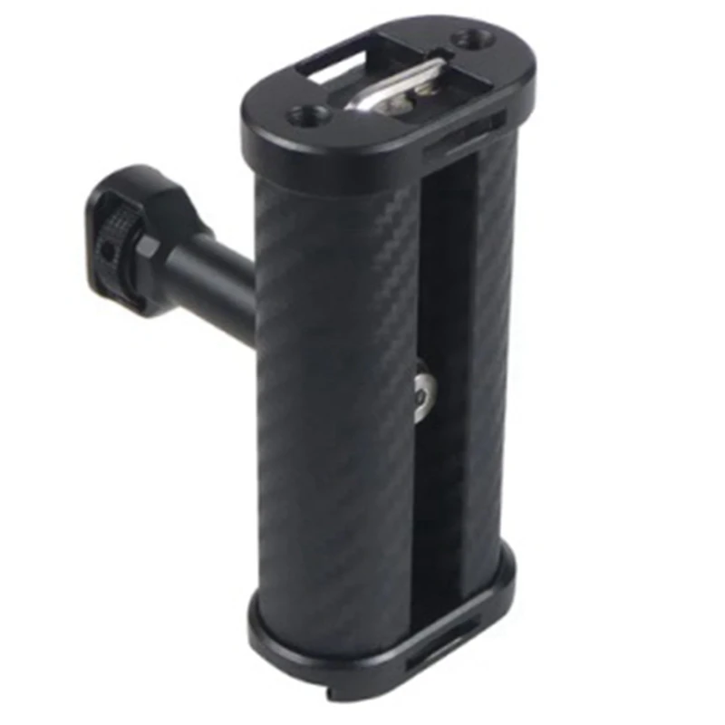 Black Side Handle Handgrip With Dual 1/4 Screw Mount For Mirrorless Digital Camera DSLR Camera Cage Built-In Wrench