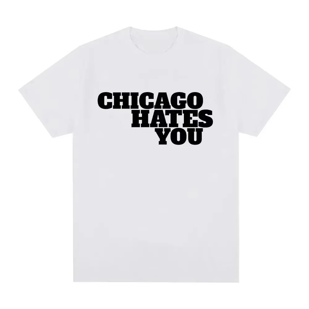 Fashion Hip Hop T-Shirt Casual Short Sleeve T-Shirt Graphic T Shirts Y2K Chief Keef Chicago Rapper Hate Yourself T-Shirt Unisex