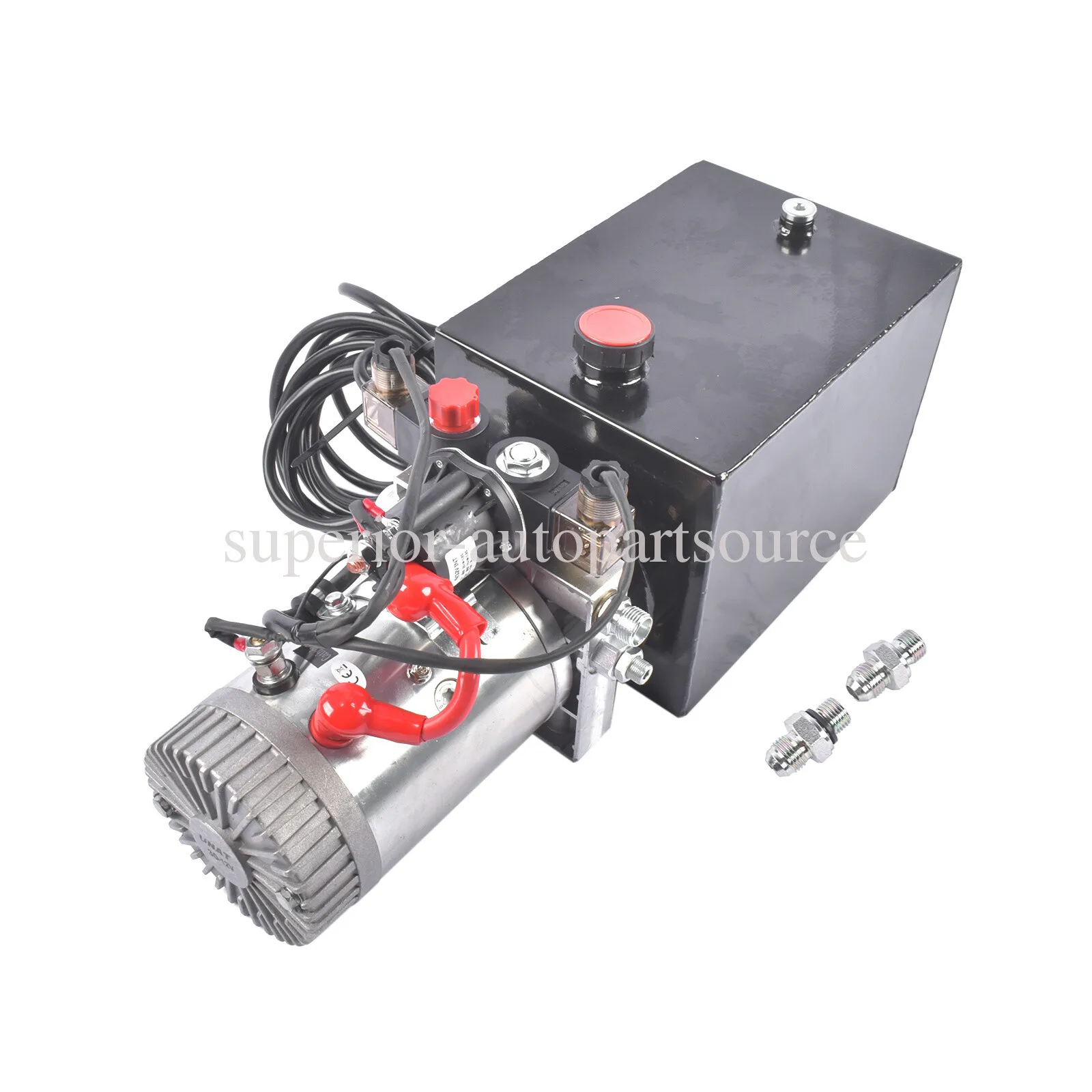 AP03 8 كوارت مضخة هيدروليكية مزدوجة التمثيل مقطورة تفريغ 12 فولت تيار مستمر وحدة الطاقة 3200 رطل لكل بوصة مربعة ماكس
