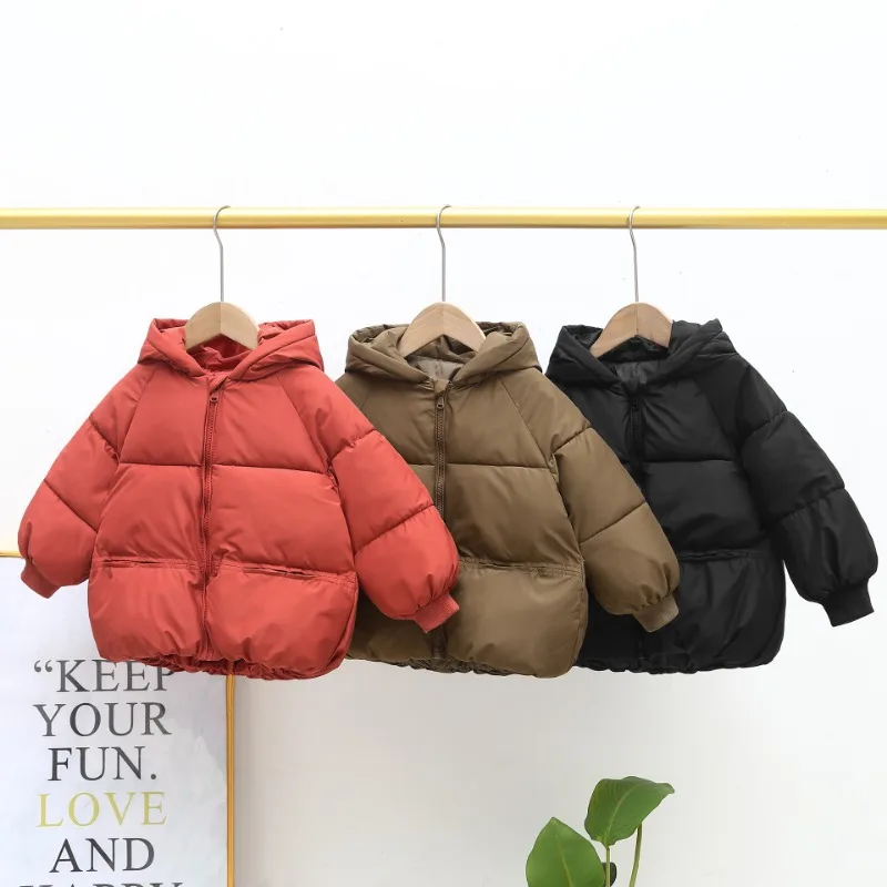 Winter Children Down Jackets Down Cotton Jacket Autumn and Winter New Childrens Cotton Jackets Thickened Warm Cotton Jacket Warm