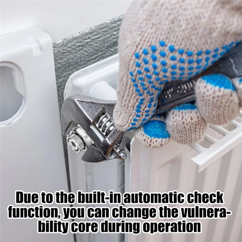 ABFY-Fully Automatic Air Vent Auto Cut-Off Self Bleeding Radiator Valve 1/2Inch For Heating Systems