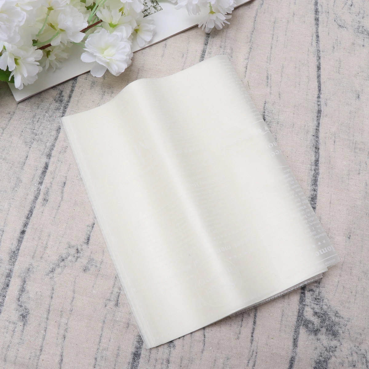 

50 Pcs Food Grade Nougat Wrapping Paper Cake Papper Hamburger Baking Oil Liners