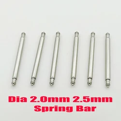 Dia 2.0mm And 2.5mm Spring Bars 16/18/19/20/22/23/24/26mm Strap Link Pins Fits SKX007 SKX009 Tuna 6105 Watch Band Fat Spring Bar