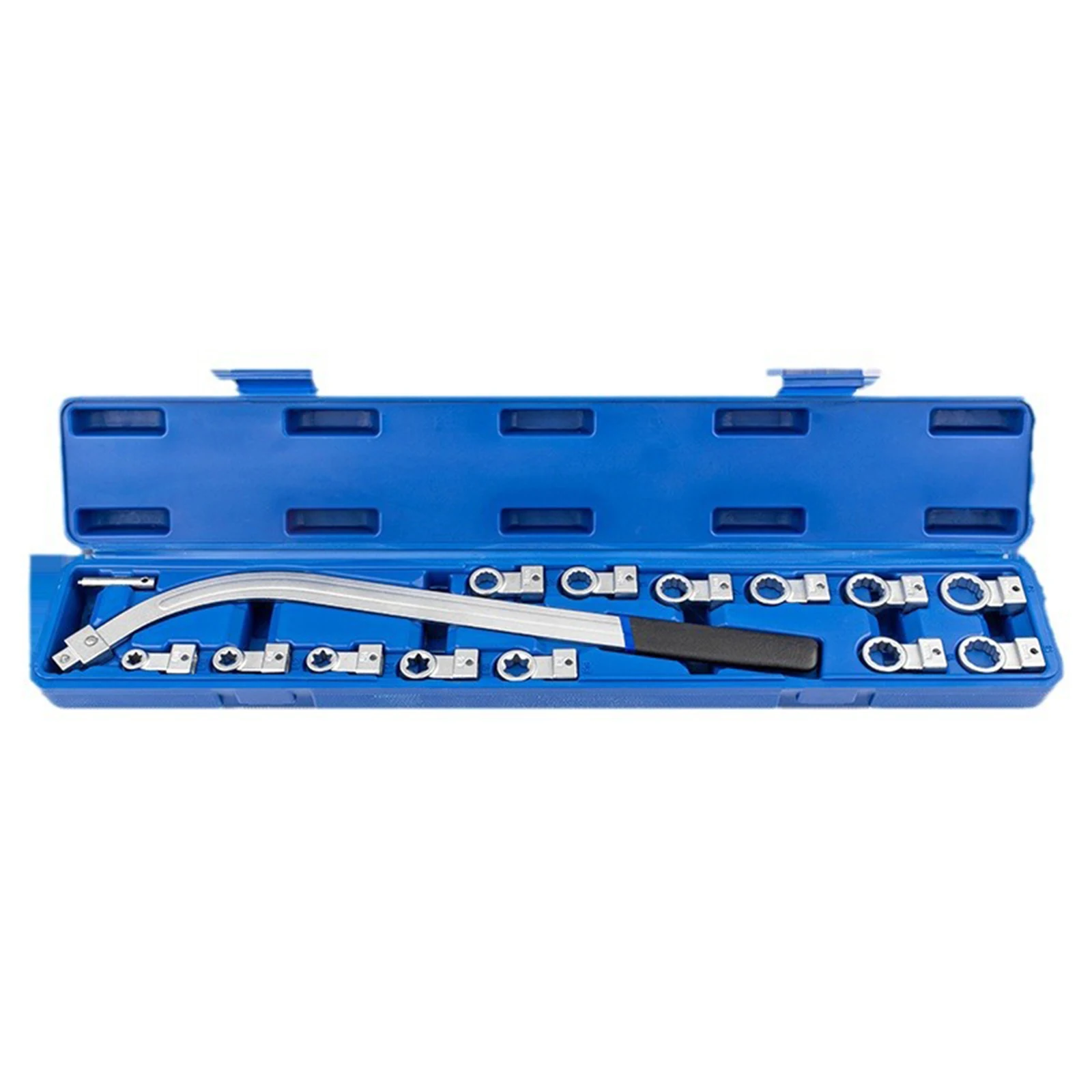 

CR-V Idler Tensioner Pulley Wrench Set 5pcs E-Shaped Hex & 8pcs Twelve Corner Connector Tool Kit