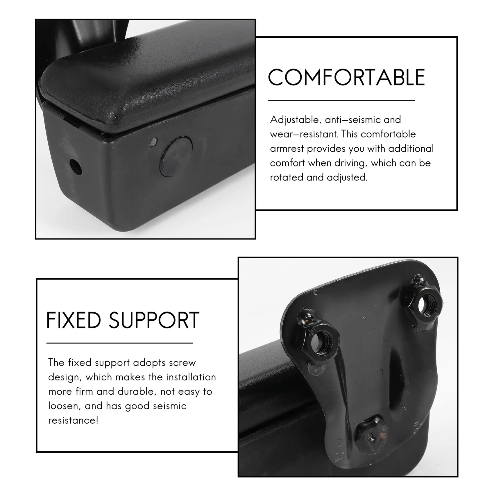 Car Universal Adjustable Car Seat Armrest For Rv Truck Auto Parts Right
