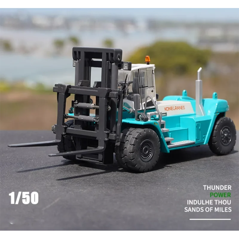 Diecast Scale 1:50 KONECRANES Heavy Lift Truck Model Container Lift Truck Model Dock Scene Decoration Gift Collection Display