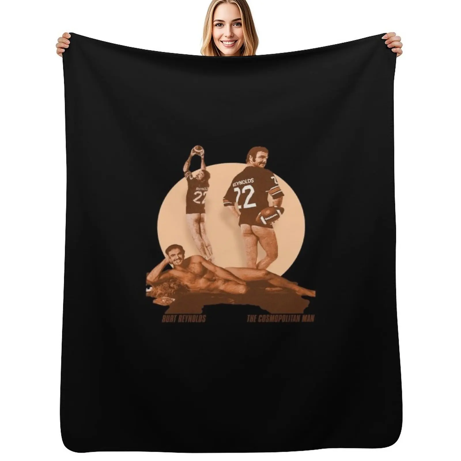 Burt Reynolds Cosmo Man Throw Blanket Cobertor macio e confortável para uso durante todo o ano para casa