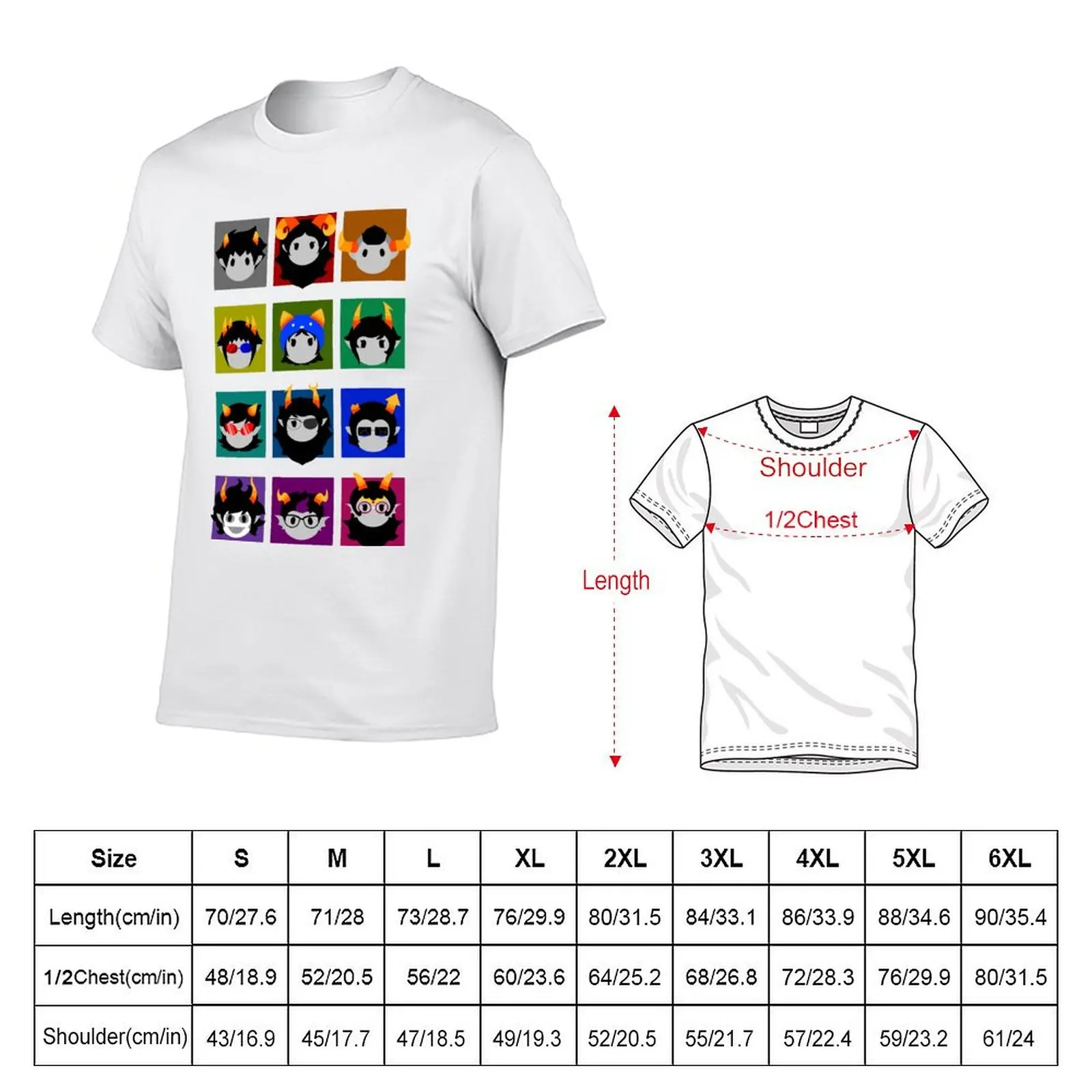 Chibi Homestuck Trolls T-Shirt t shirts for man cotton funny t shirts man mens graphic t shirts