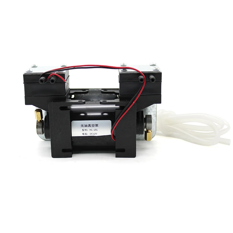 12V/220V High Positive Negative Pressure Vacuum Pump Large  Beauty Instrument Mute Double Head Diaphragm Pump Micro Air Pump