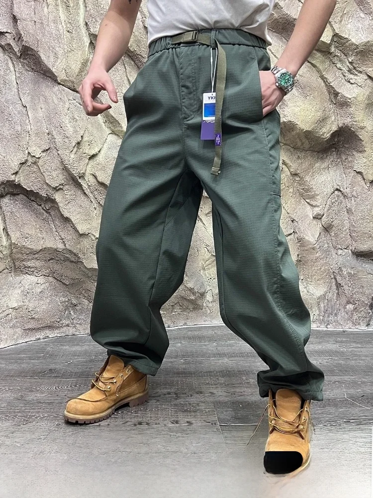 

3D Tailored Fce Lined Thi Wide Leg Pants for Men Outdoor Climbing Autumn Winter Adjustable Cuff Breathable Comfortable C...