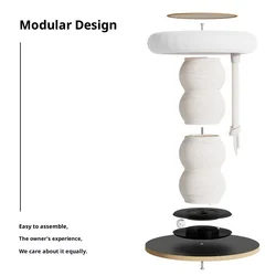 Árbol rascador nórdico para gatos de interior con cama y sisal
