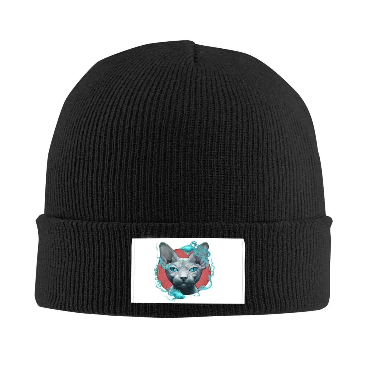 Sphynx Knit Hat Cap Knitted Beanie Hat Beanies Cap Unisex Hipster