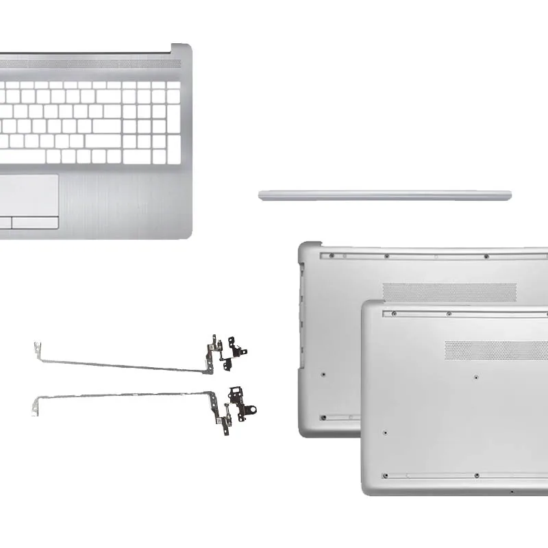 

Laptop New For 250 255 G7 15-DA 15-DB TPN-C135 TPN-C136 Hinges/Hinges cover/Palmrest Upper Top/Bottom Case Replacement Silver