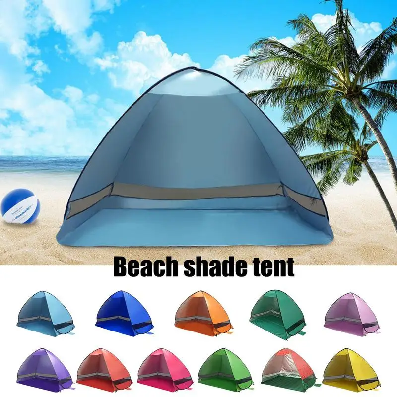 Summer Beach Shade Shelter Sun Protection Anti-UV Tent Portable Easy Setup Tent Suitable For Garden Fishing Camping