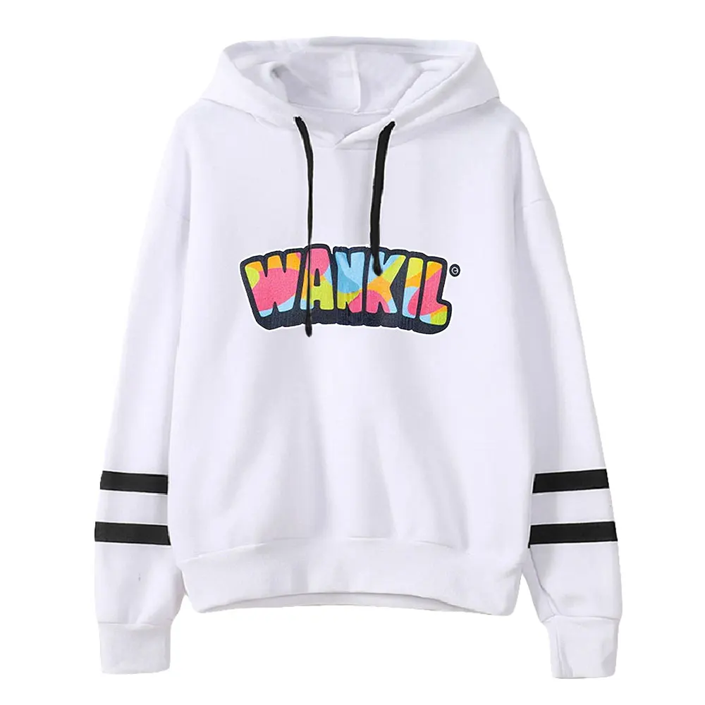 Wankil Studio Merch Unisex Pocketless Parallel Bars Sleeves Sweatshirts Men Women Hoodie Casual Style Clothes