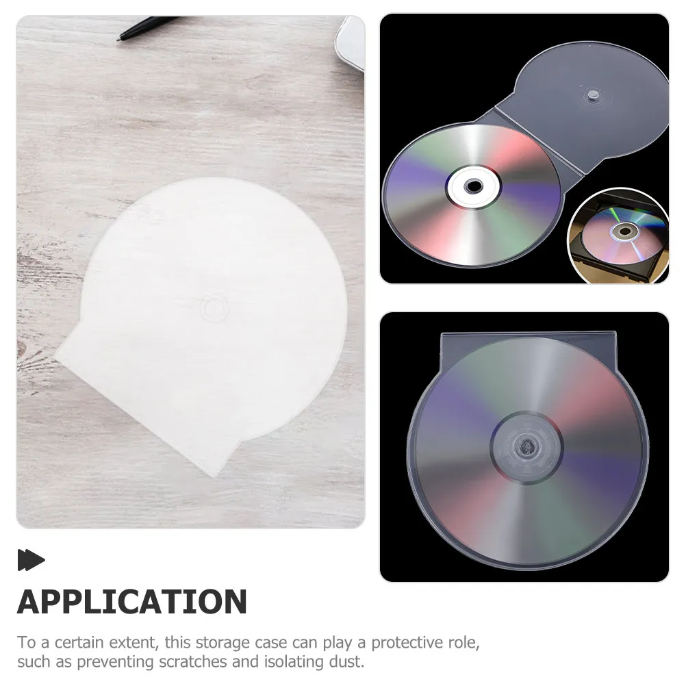 50Pcs Clear Plastic Cd Jewel Cases for Organization Protection Scratch Prevention Dust Isolation Space Saving Numbering