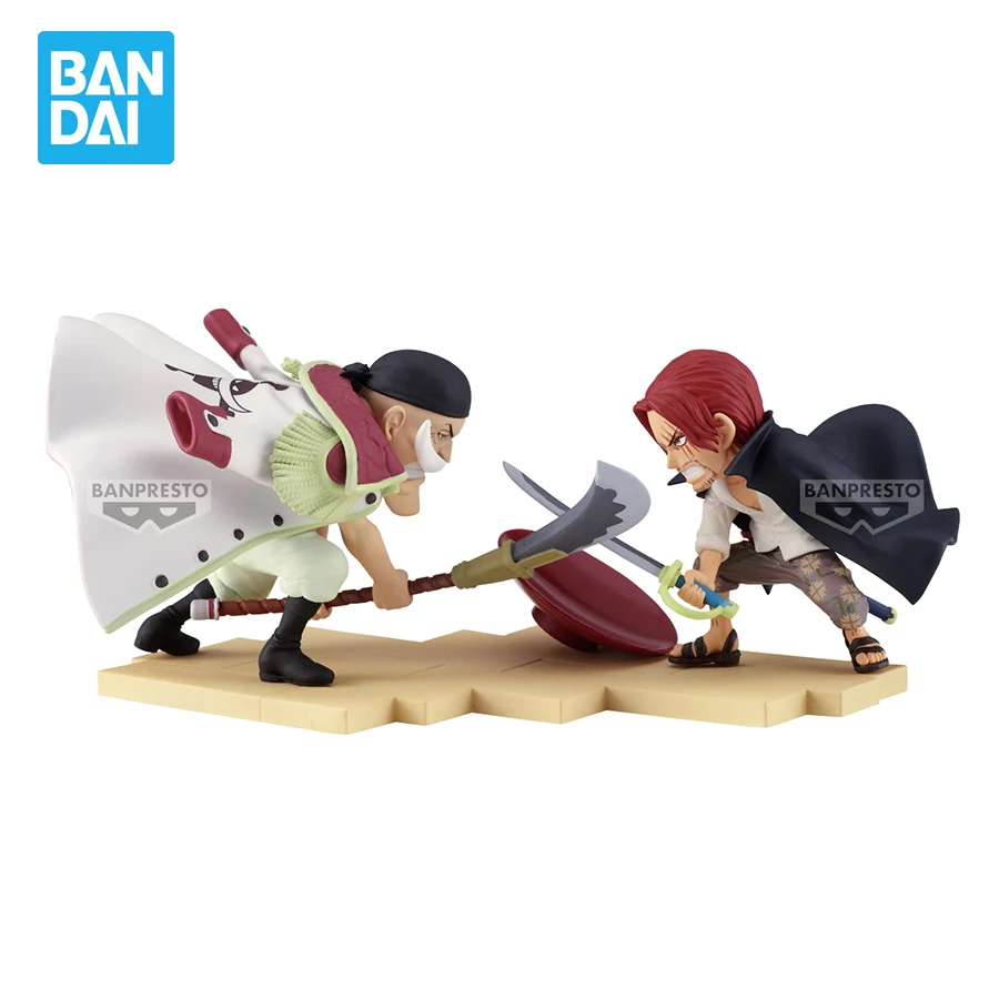 Original Banpresto One Piece Anime Figurines WCF Edward Newgate VS Shanks PVC Action Figures Collectible Model Toys