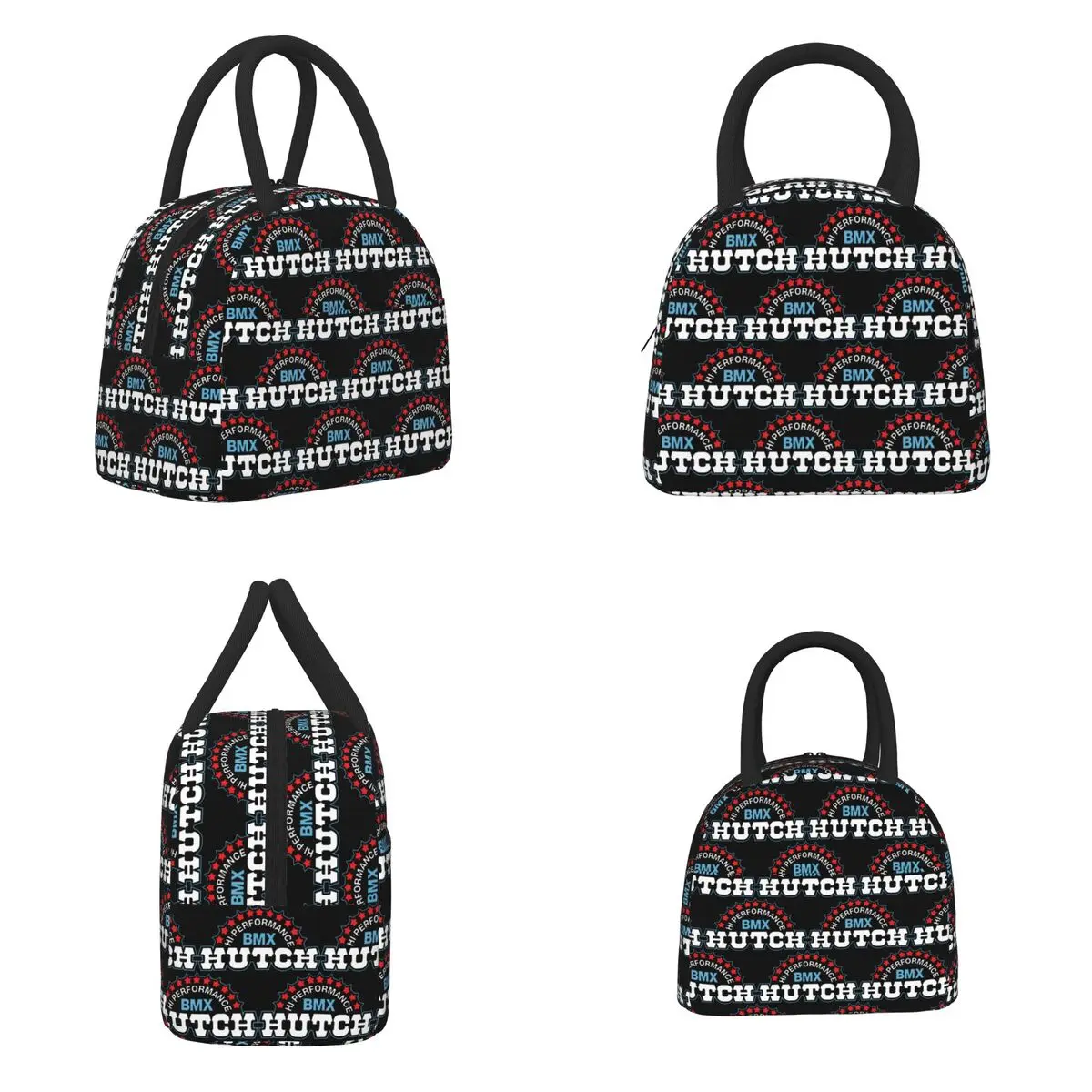 Hutch مرحبا الأداء BMX أحمر أبيض أزرق أسود تيم القاضي معزول حقيبة الغداء برودة صندوق طعام حراري حمل صناديق الغداء المحمولة #6