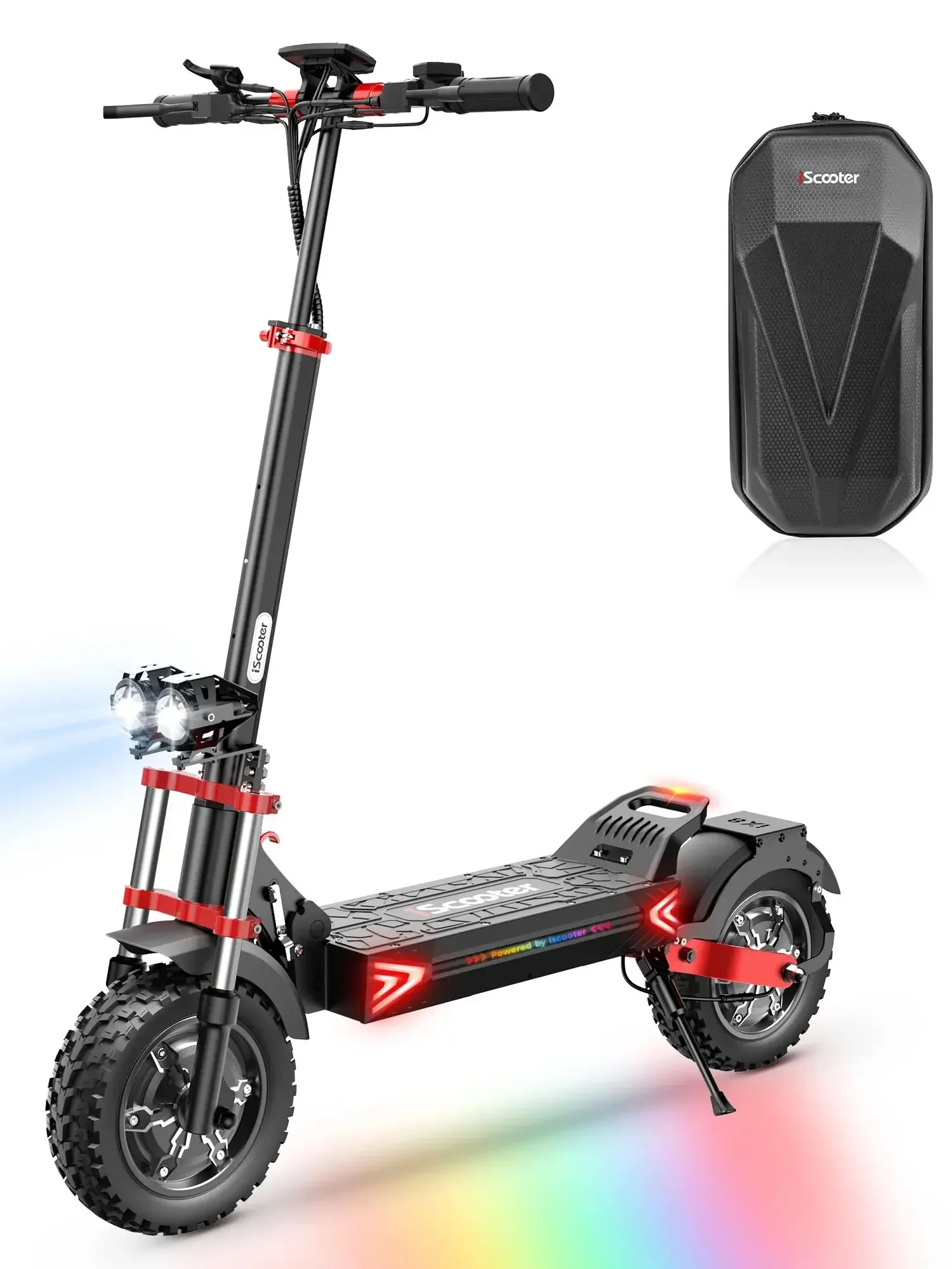 iScooter iX8 Elektroroller für Erwachsene, 48V20Ah Akku, 12 Zoll Offroad-Luftreifen, faltbarer E-Scooter