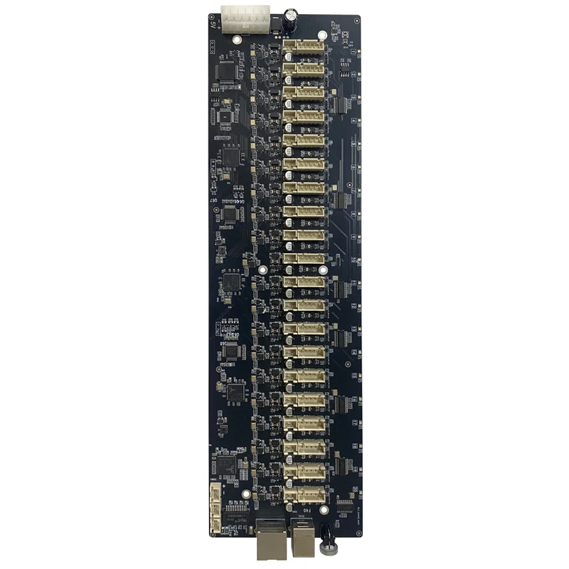 Farm chassis USB OTG hub 20 port group control circuit board motherboard black