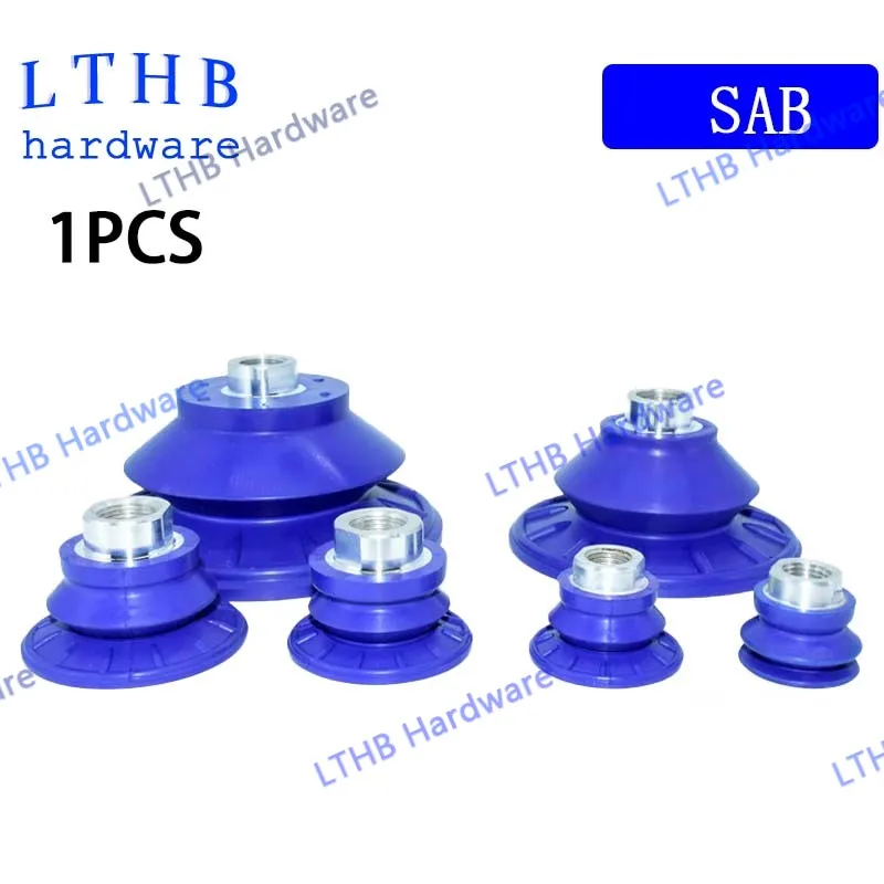Pneumatic Vacuum Suction Cup SAB Strong Force Nitrile Rubber SAB22/30/40/50 Robot Arm Corrugated Sucker Automation Tool