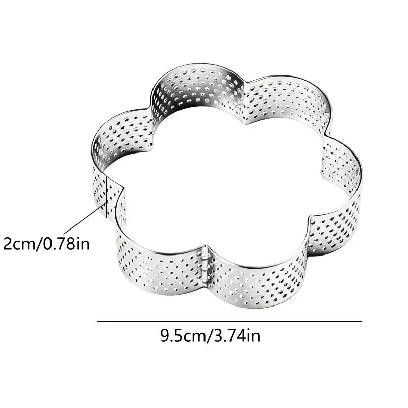 Plum shaped baking tool, square mousse circle, cake circle, biscuit mold