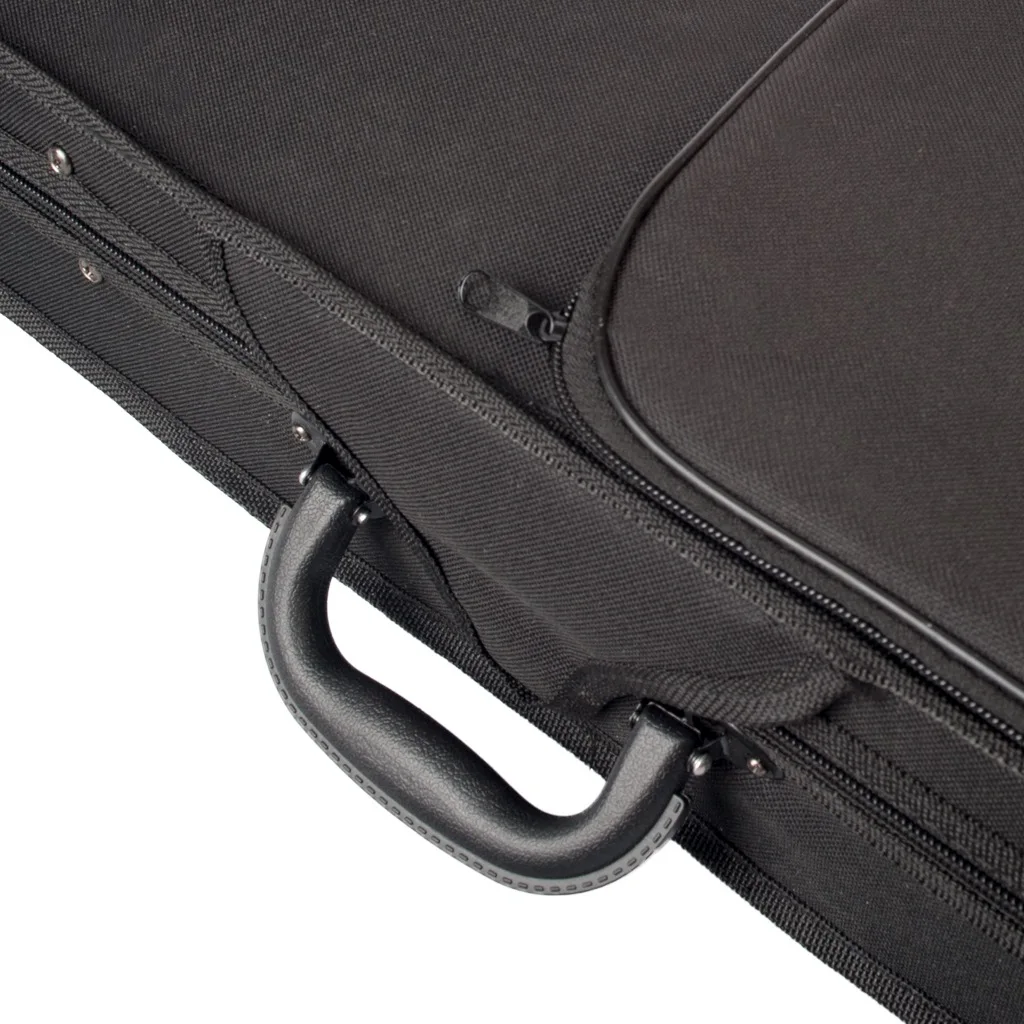 TEXU Violin Case 3/4 Size Professional Triangular Shape Violin Hard Case -Silver Inside Violin Parts New