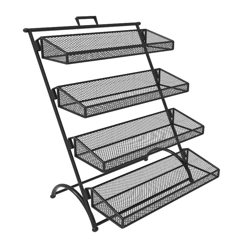 Supermarket checkout page Desktop small shelves Convenient display racks Snack racks