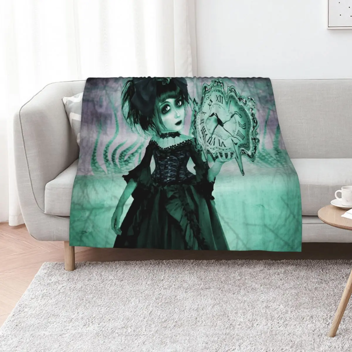 

Time (Melting) Throw Blanket Furry Flannels Soft Big Summer Blankets