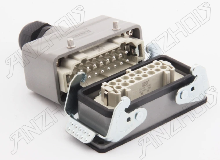 HDXBSCN Heavy-duty Connector HDC-HE-016-2 016-M/F 16A with Shell Double Buckle