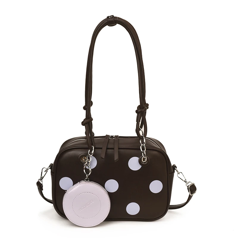 

Light Luxury New Style PU Square Sweet Shoulder Bags Exquisite Cute Dots Hot Trendy Stylish Design Crossbody Bags for Women