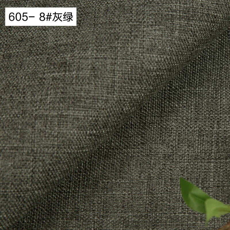 Plain  Linen Cotton Fabric By The Meter for DIY Sewing Sofa Coarse Dustproof Cloth Candy Color Tablecloth Fabrics Thickened