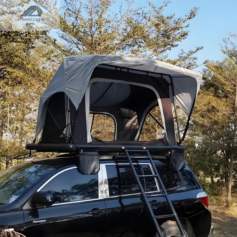 2-3 Person Waterproof Car Rooftop Tent Travel-friendly Soft Shell Folding Car Roof Tent for Outdoor Camping on Sale,Custom