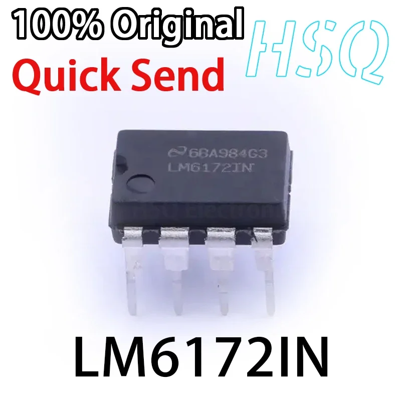 1PCS LM6172 LM6172IN DIP8 Operational Amplifier Brand New Original