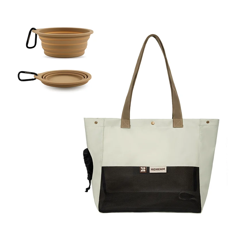 Cat Carrier Transport Bag Portable Handbag Dog Travel Folding Silicone Bowls Puppy Kitten Sling Bag Out Travel Suit