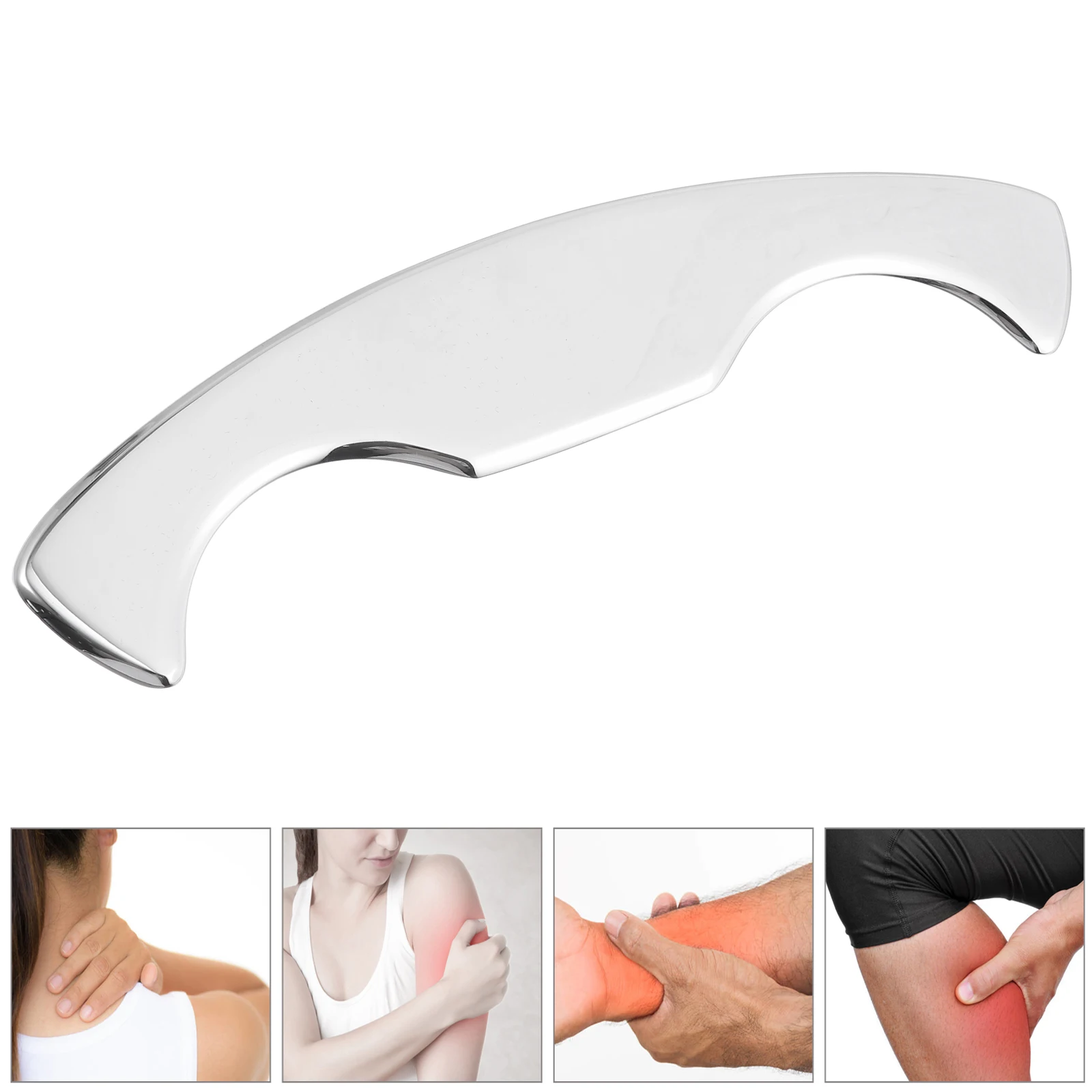 

Stainless Steel Fascia Knife Massage Tool Scraper Muscle Back Guasha Massager for Legs Arms Neck Shoulders Feet Face