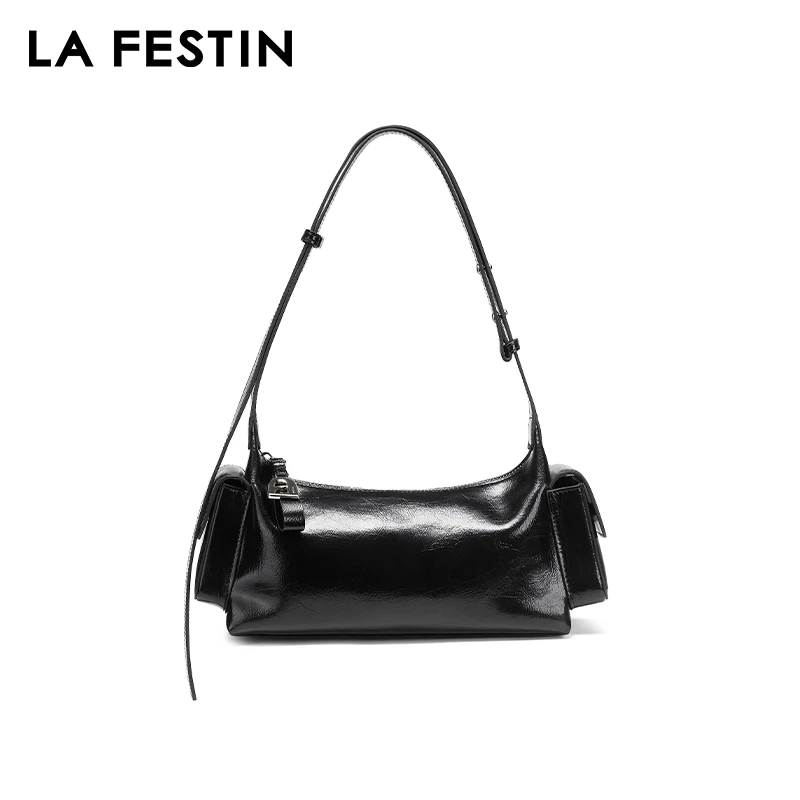 LA FESTIN Original 2024 New Handbag Women Fashion Large Capacity Multiple Pockets Shoulder Bag Y2k Leather Bag Crossbody Bag