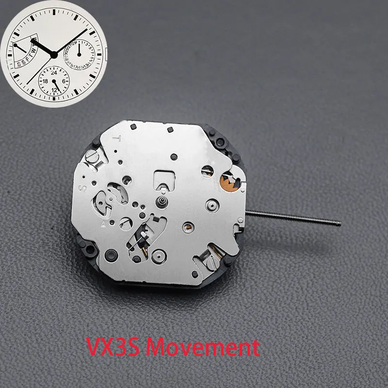 Six-Pin Quartz Movement Original Japanese VX3S Movement Without Batteries Watches Repair Parts Watch Aftermarket Replacements