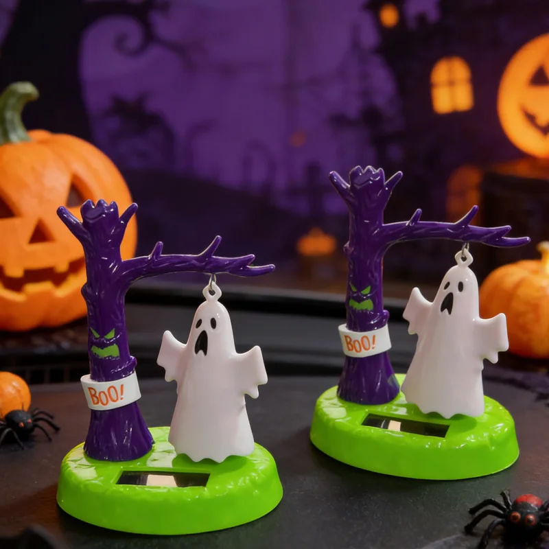 

Halloween cute ghost pumpkin ornament, resin car desktop ornament, holiday home ornament