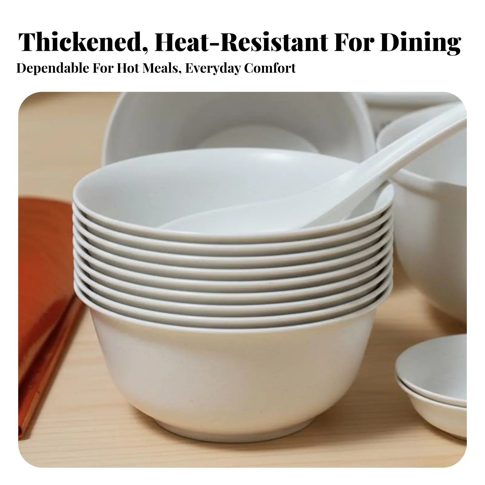 Rice Husk Tableware Set Bowls, Chopsticks, Cups, Customizable, Family Gathering Essentials