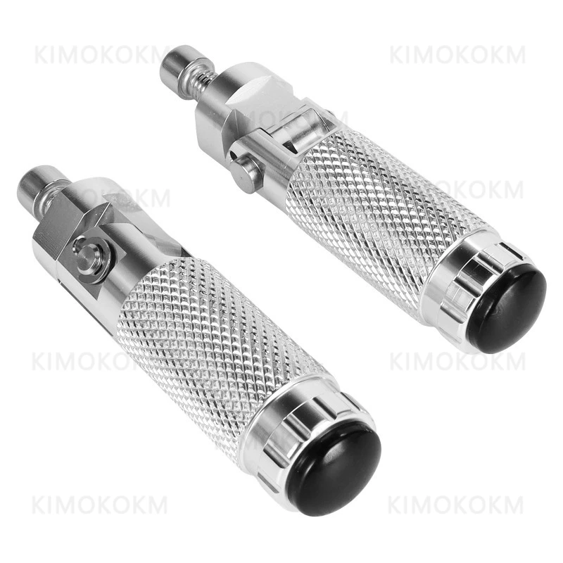 AliExpress NONE 2 Pcs M8 Universal Motorcycle Motor Bike Folding Footrests Footpegs Foot Rests Pegs Rear Pedals Set CNC Aluminum Motorcycle Part