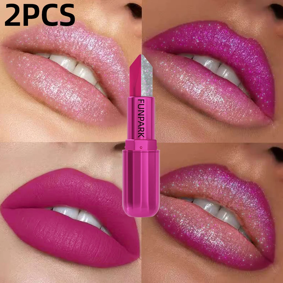 Glittery Two-Tone Matte Lipstick Set