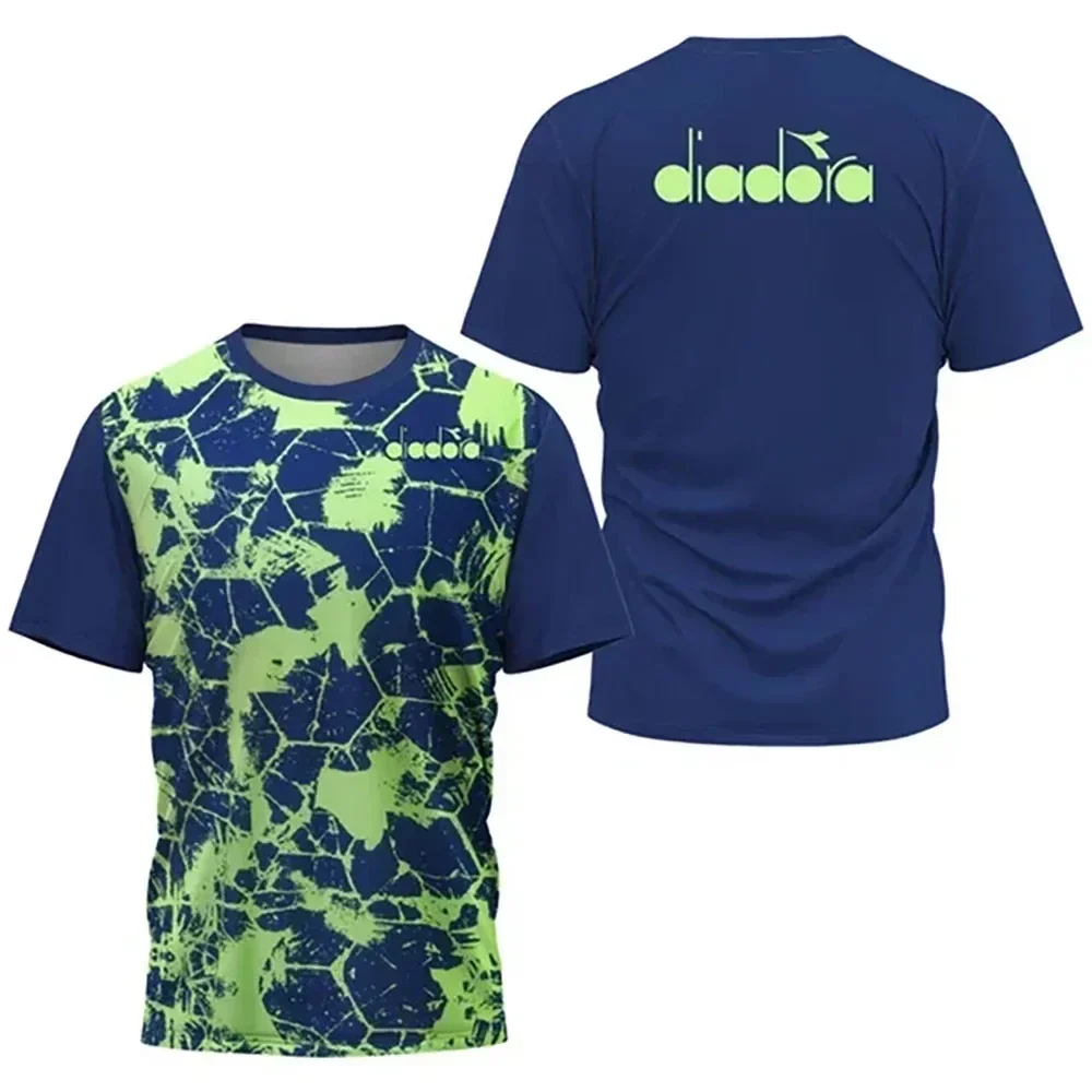 Sommer Neu Schnelltrocknend Herren Sport Kurzarm Outdoor Atmungsaktives Lauf-T-Shirt Badminton Oberteile Modische Unisex-Kleidung