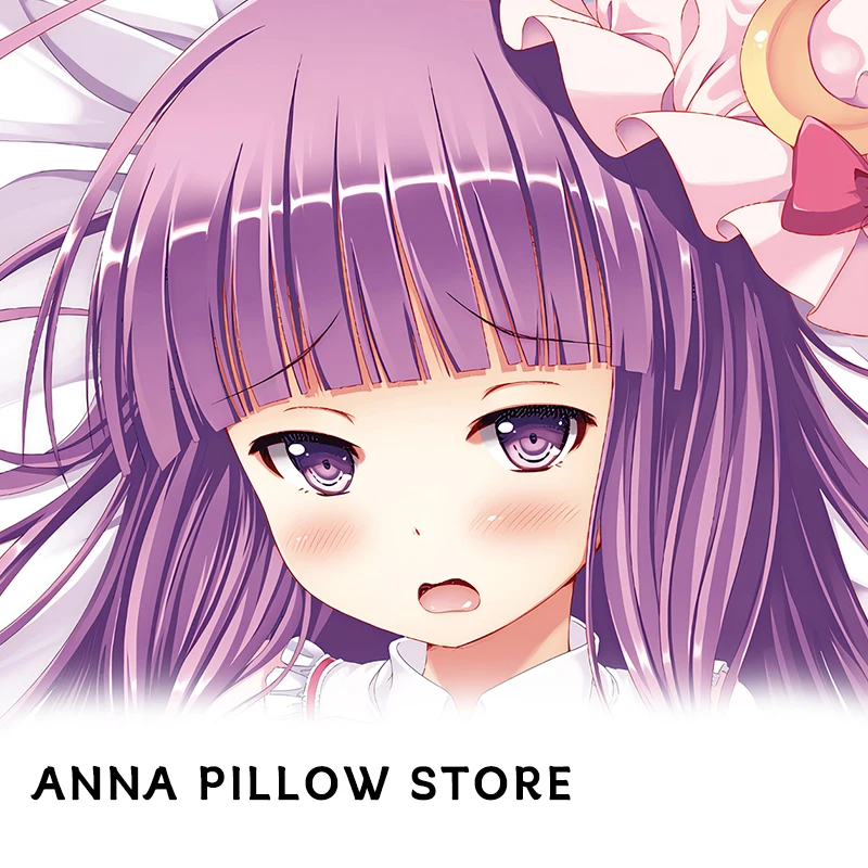 Dakimakura 2WAY Hugging Body Pillow Case Touhou Patchouli Knowledge Anime Pillow Cushion Cover Gift