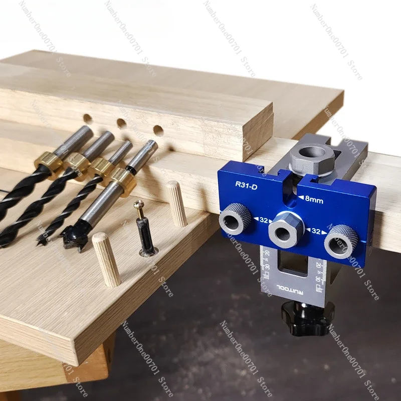 3-in-1 Eccentric Wheel Punch Locator Round Wood Tenon Tapper Cabinet Wardrobe Plate Puzzle Woodworking Tools