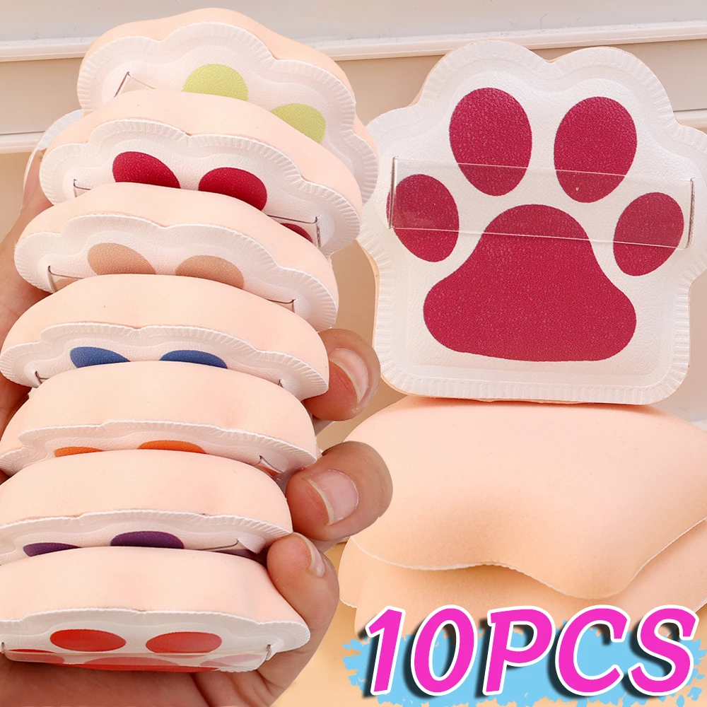 Portable Cat Claw Soft Powder Puff 5/10PCS Foundation Cream Cushion Puff Makeup Sponge Air Cushion Beauty Cosmetics Puff Tools